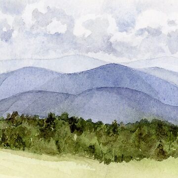 Artwork thumbnail, Blue Ridge Mountains View by Katherine Mills