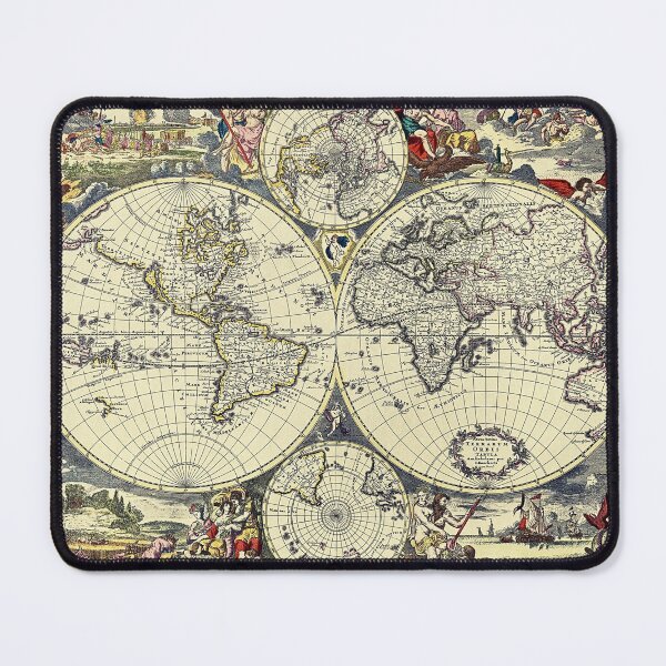 Item preview, Antique World Map  by Justus Danckerts. Digital Editing designed and sold by ramazis.