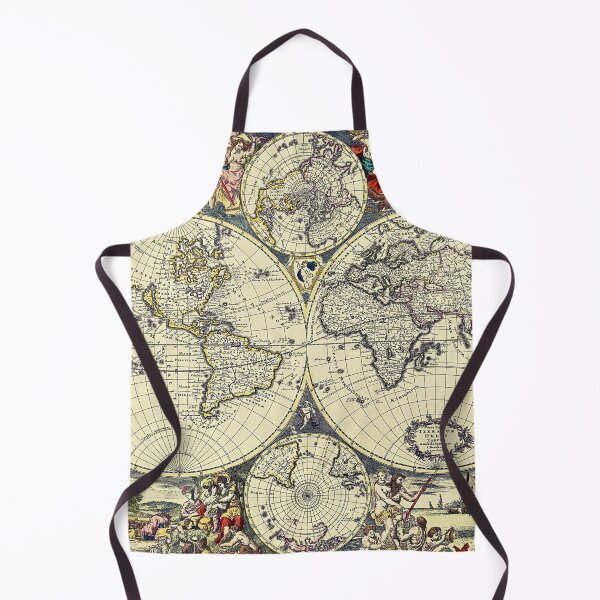 Item preview, Antique World Map  by Justus Danckerts. Digital Editing designed and sold by ramazis.
