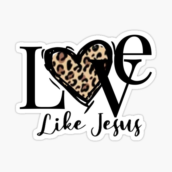 Artikel-Vorschau von Liebe wie Jesus Leopardenherz, designt und verkauft von loveoceanair.