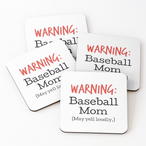 Item preview, Warning!  Baseball Mom (May yell loudly.) designed and sold by hardscuffle.