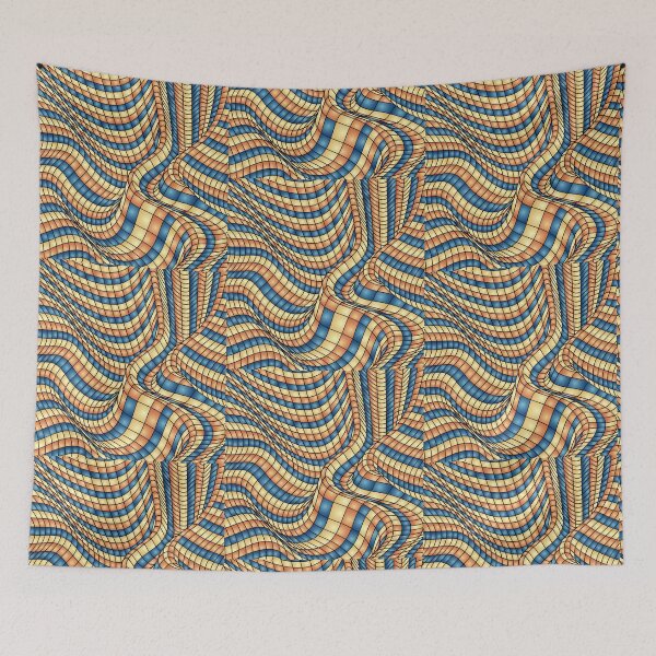 Item preview, Stripes lines 3d shapes  designed and sold by karimaK-71.