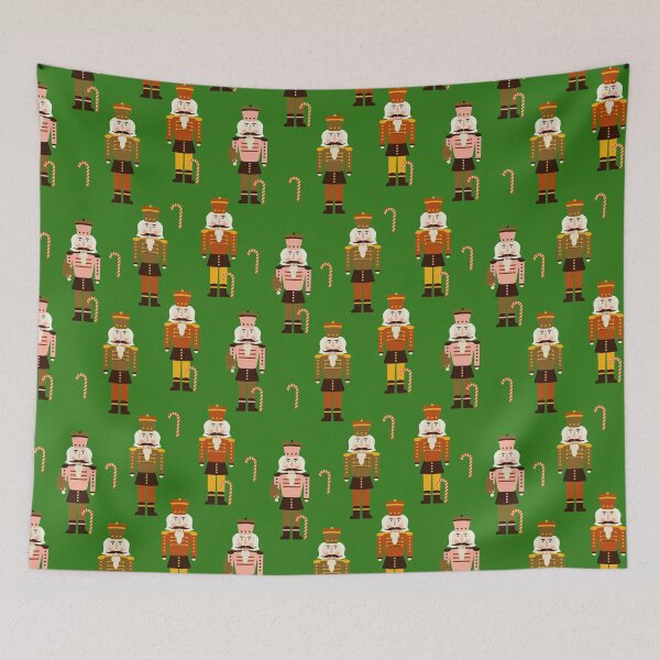 Item preview, Nutcracker Christmas pattern designed and sold by PG Illustration.