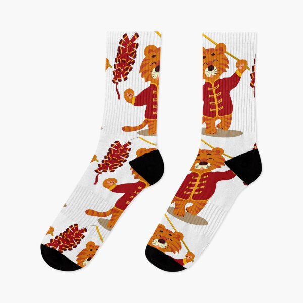 Item preview, Chinese cartoon cute tiger with firecrackers. Chinese 2022 year sign. Korea lunar new year. Happy new year 2022. designed and sold by Mallva.