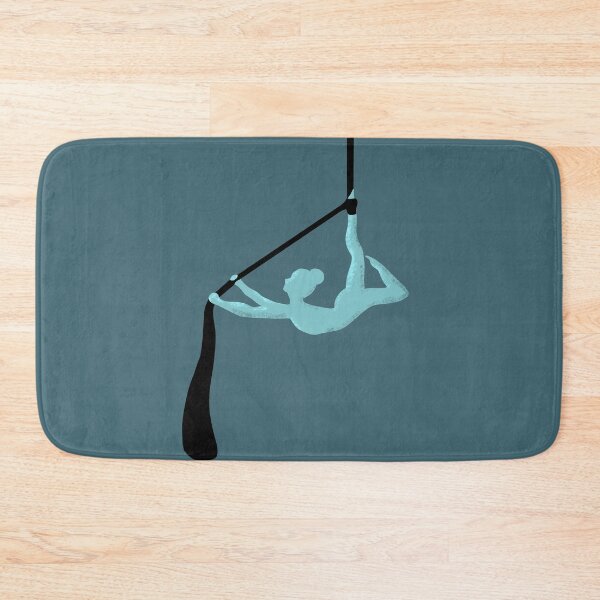 Item preview, aerial silk upside down pose blue and black designed and sold by -Lily-Anne-.