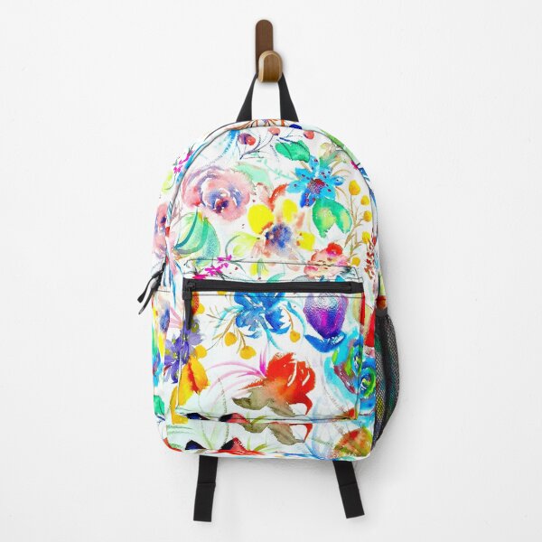 Item preview, Colorful abstract floral watercolor designed and sold by Marbelayart.