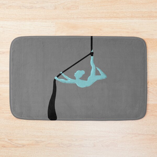 Item preview, aerial silk upside down pose blue and black designed and sold by -Lily-Anne-.
