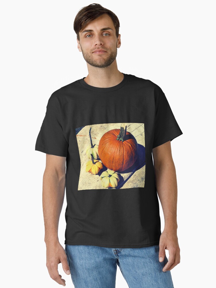 Thumbnail 2 of 7, Classic T-Shirt, Gift for Food Blogger - Pumpkin and Squash Art - Kitchen and Dining Decor designed and sold by OneDayArt.