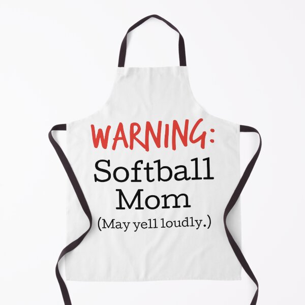 Item preview, Warning! Softball Mom (May yell loudly.) designed and sold by hardscuffle.