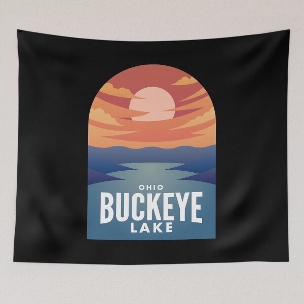 Item preview, Buckeye Lake OH Retro Sunset designed and sold by HalpinDesign.