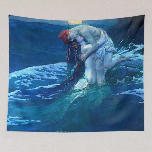 Item preview, The Mermaid by Howard Pyle  designed and sold by ArtHistoryLover.