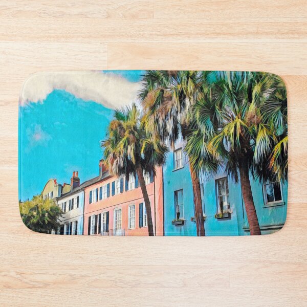 Item preview, Rainbow Row, Charleston designed and sold by Sofia-Draws.