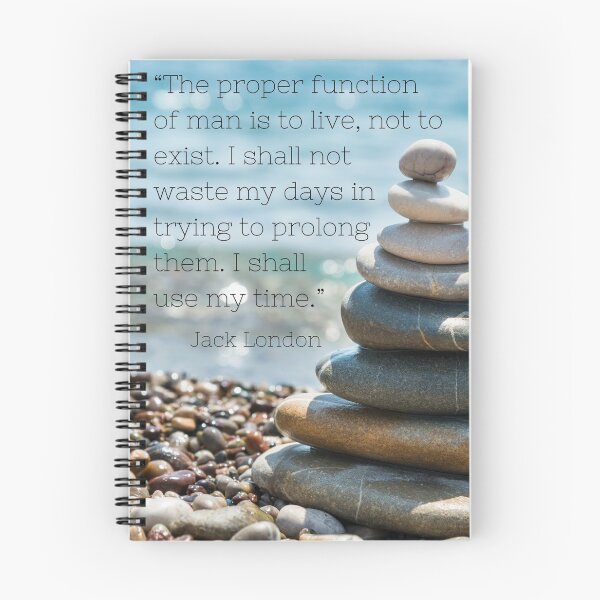 Item preview, Proper Function of Man Jack London Quote stones designed and sold by Daleen Cowgar.