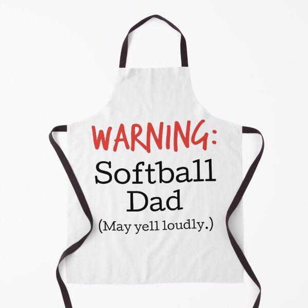 Item preview, Warning! Softball Dad (May yell loudly.) designed and sold by hardscuffle.