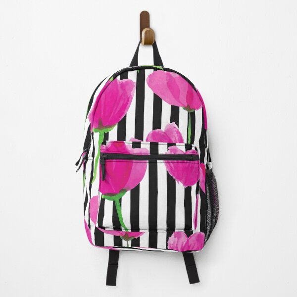 Item preview, Pink Flowers With Balck Stripes designed and sold by MacheSmith.
