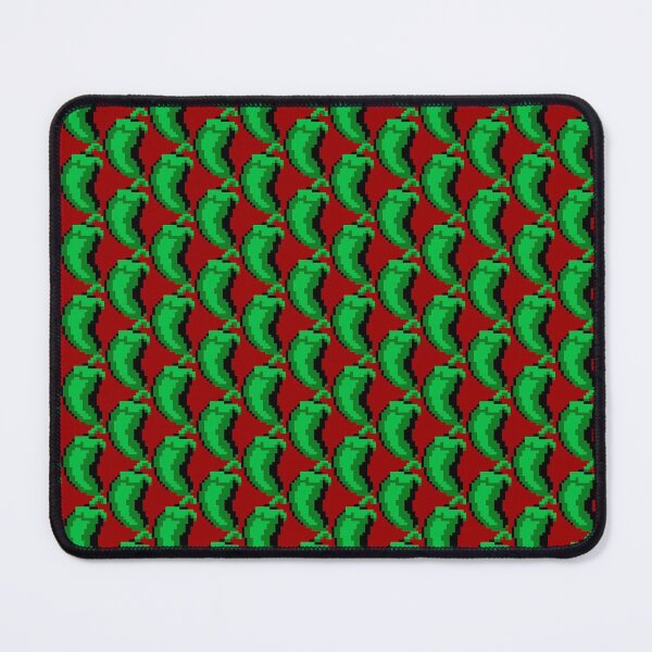 Item preview, Green jalapeño pepper pixel art designed and sold by MercrediCanon.