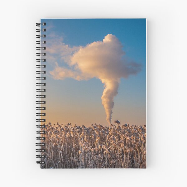 Item preview, A tall column of steam in a Winter landscape - designed and sold by FelCastro.