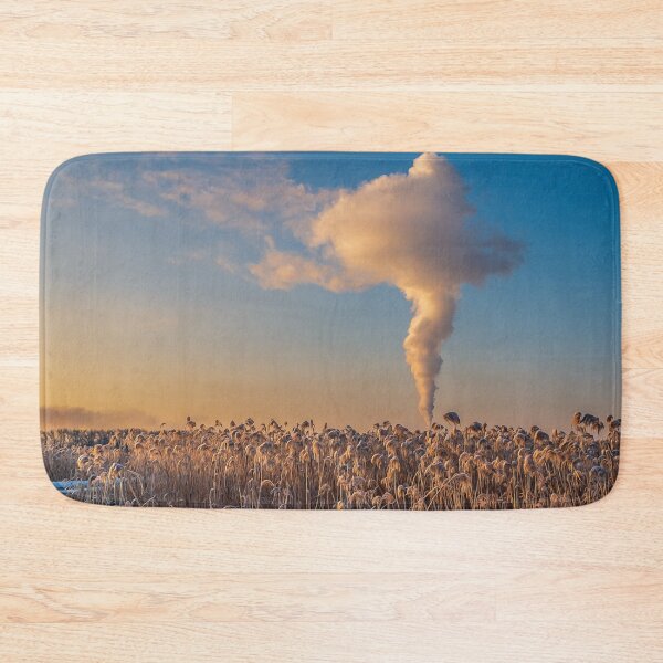 Item preview, A tall column of steam in a Winter landscape - designed and sold by FelCastro.