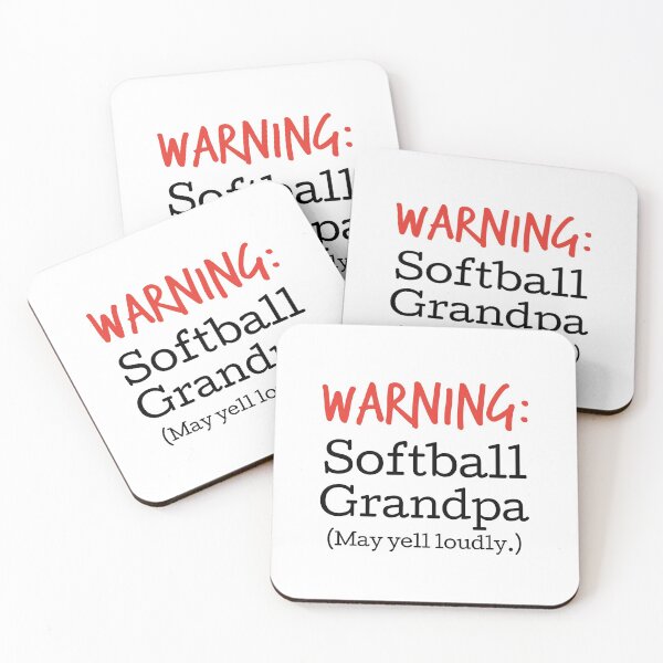 Item preview, Warning!  Softball Grandpa (May yell loudly.) designed and sold by hardscuffle.
