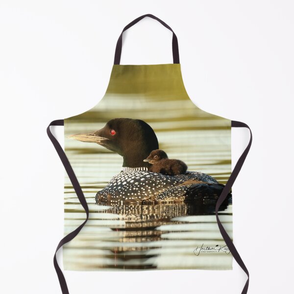Item preview, Common loon and her chick designed and sold by locustgirl.