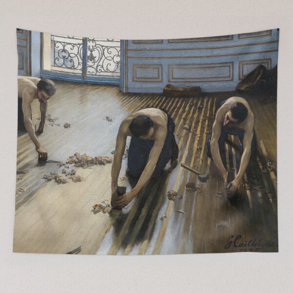 Item preview, Gustave Caillebotte - The Floor Scrapers designed and sold by PaintingArtwork.