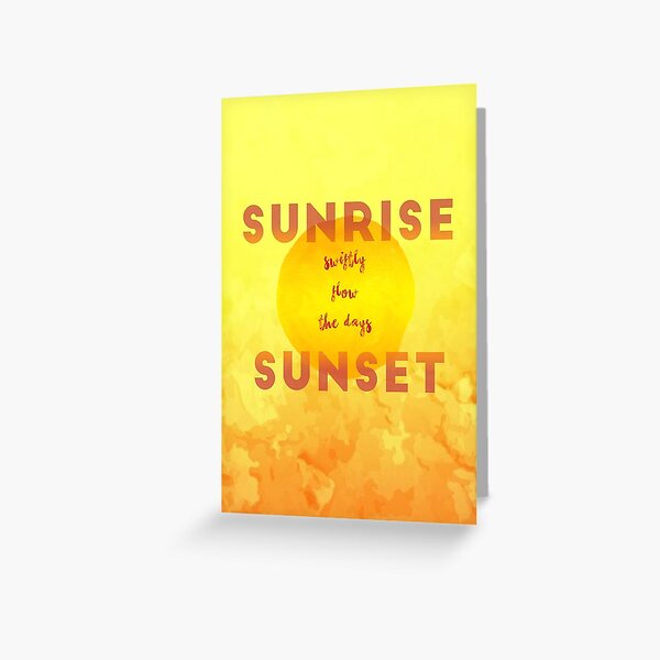 Item preview, Sunrise Sunset designed and sold by Andrew Singer.