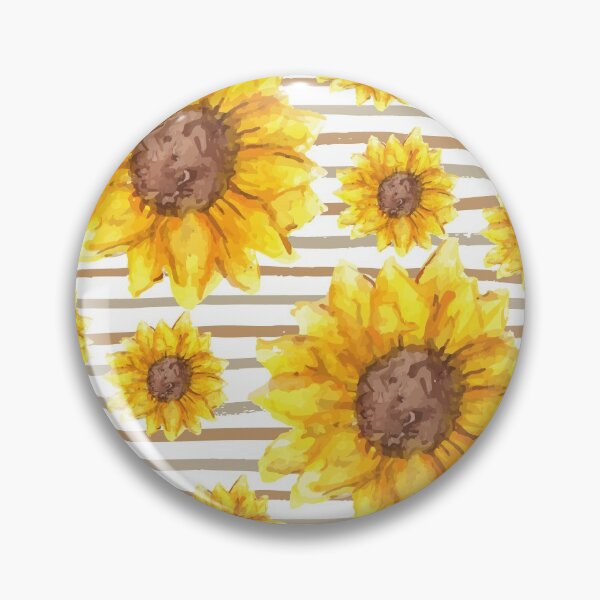 Item preview, Sunflowers and Stripes designed and sold by MacheSmith.