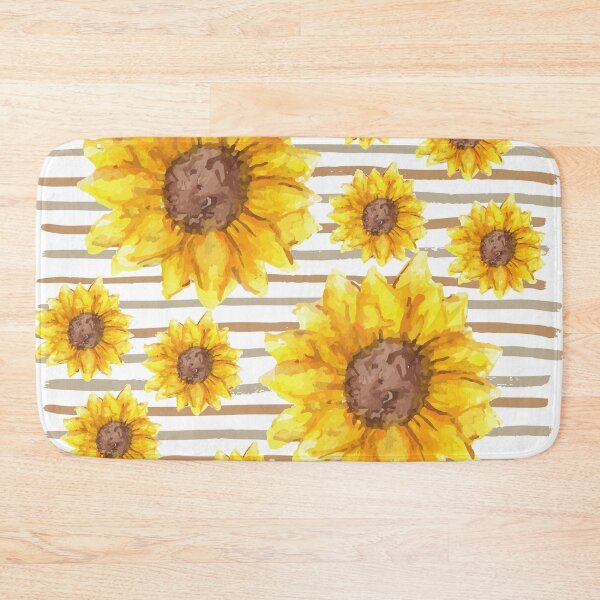 Item preview, Sunflowers and Stripes designed and sold by MacheSmith.