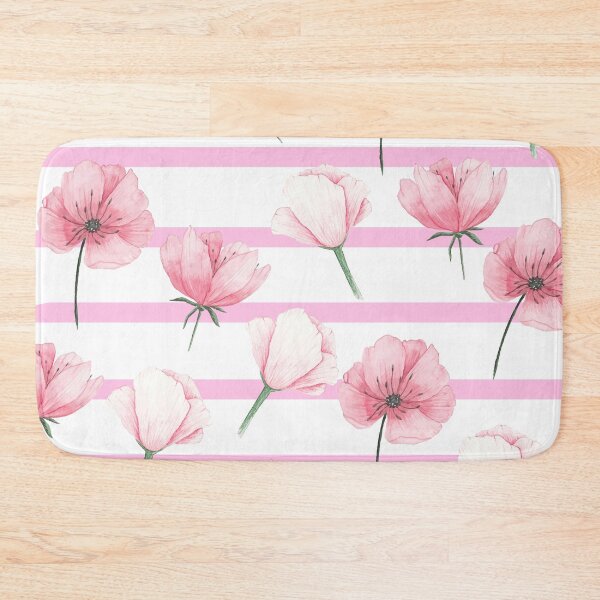Item preview, Pink Flowers With Stripes designed and sold by MacheSmith.