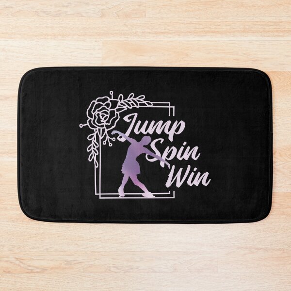 Item preview, Ice Skating Jump Spin Win Quote / Figure Skater Ice Skates design designed and sold by CreatedByHeidi.
