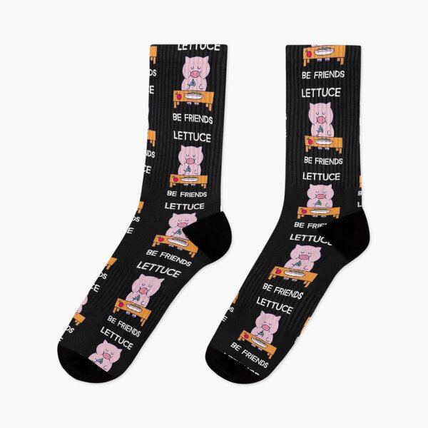 Item preview, LUTTCE BE FRIENDS CUTE PIG VEGAN T-SHIRT designed and sold by BestCoolStuff.