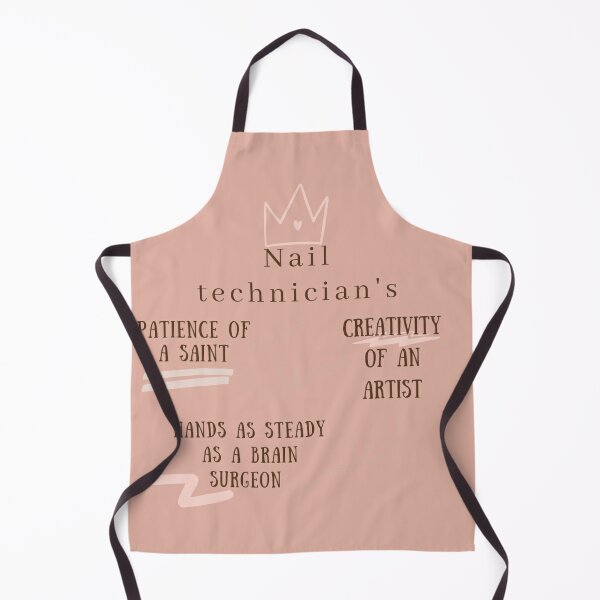 Professional Nail Artist Apron with Pouch Pockets