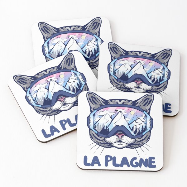 Item preview, La Plagne French Alps Cat Skier Snowboarder Mountain Lover France designed and sold by Hoiho Adventure Shirts.