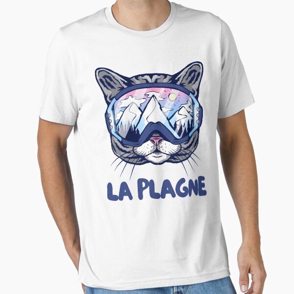 Item preview, La Plagne French Alps Cat Skier Snowboarder Mountain Lover France designed and sold by Hoiho Adventure Shirts.
