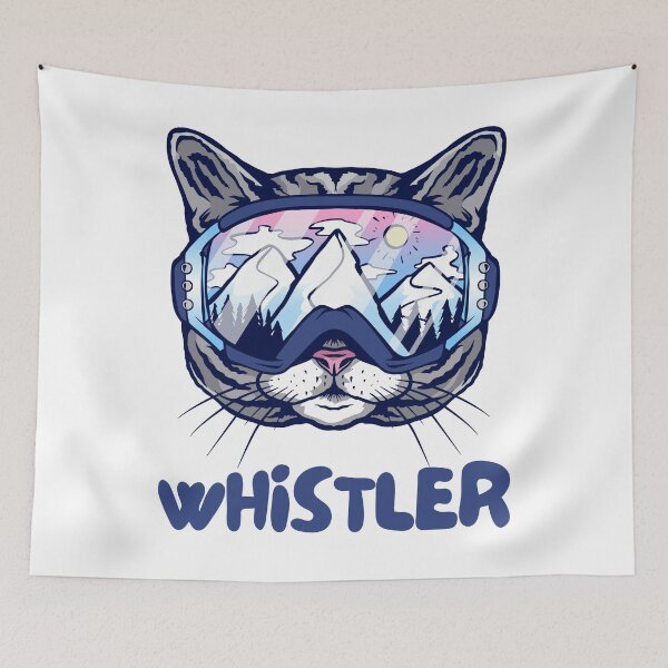 Item preview, Whistler Blackcomb Canada Cat Skier Snowboarder Mountain Lover designed and sold by Hoiho Adventure Shirts.