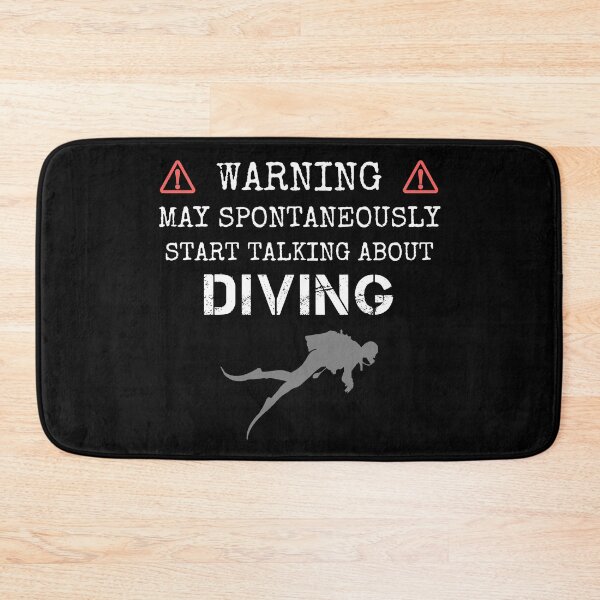Item preview, Warning- May spontaneously start talking about Diving (White) designed and sold by JStuartArt.