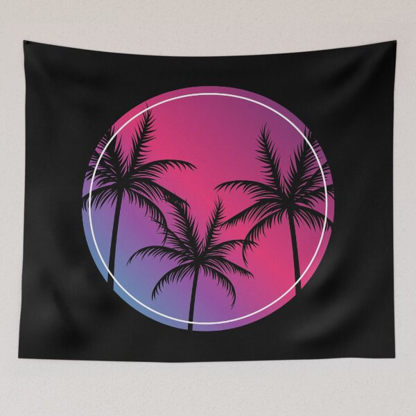 Item preview, Retro palms designed and sold by Seoul26.