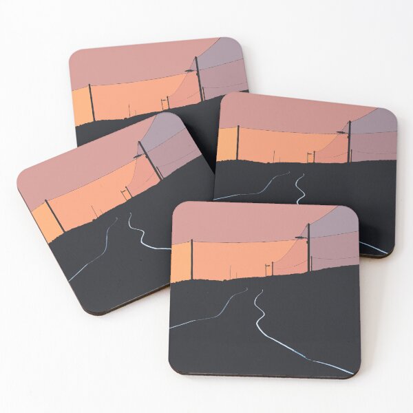 Item preview, Abstract interpretation of sunset on Gwrhyd mountain designed and sold by Leighton Collins.