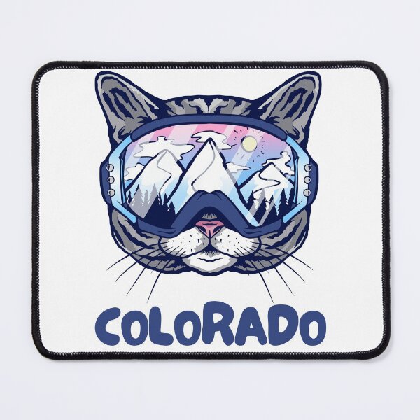 Item preview, Colorado Cat Skier Snowboarder Mountain Lover Rockies designed and sold by Hoiho Adventure Shirts.