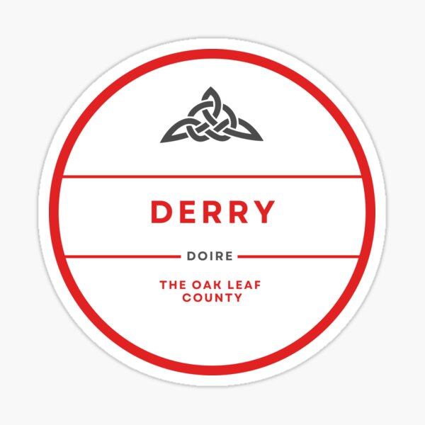 Vista previa del artículo con la obra «Condado de Derry, Irlanda», diseñado y vendido por TrueCelt.