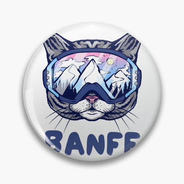 Item preview, Banff Canada Cat Skier Snowboarder Mountain Lover designed and sold by Hoiho Adventure Shirts.