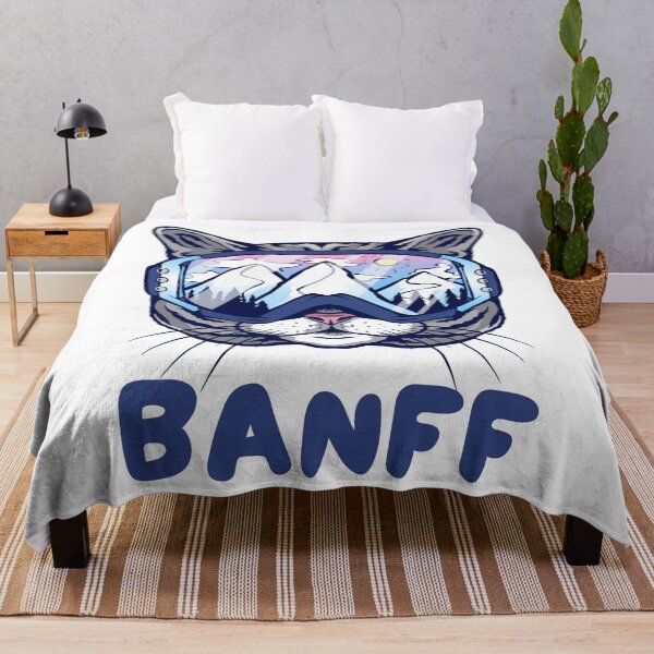 Item preview, Banff Canada Cat Skier Snowboarder Mountain Lover designed and sold by Hoiho Adventure Shirts.