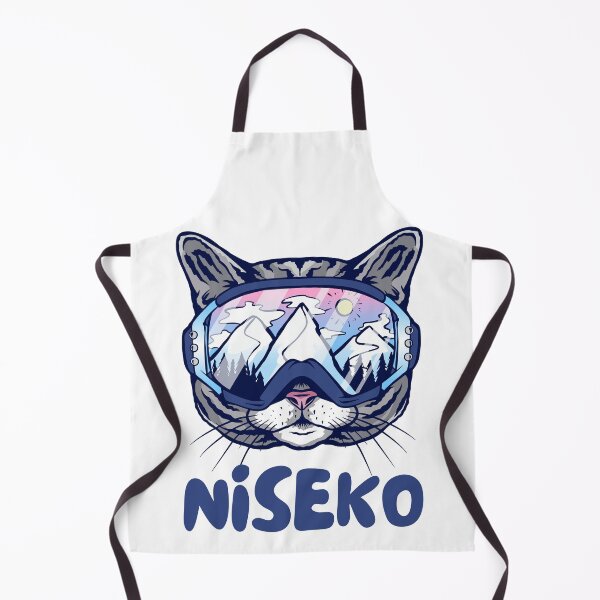 Item preview, Niseko Japan Cat Skier Snowboarder Mountain Lover designed and sold by Hoiho Adventure Shirts.