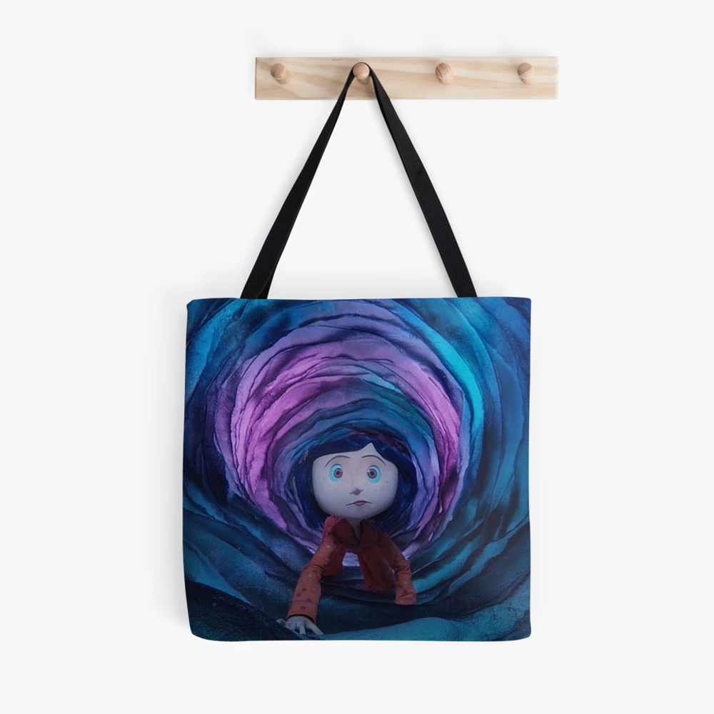 Neil Gaiman's Coraline Canvas Messenger Bag with 2 pins shops