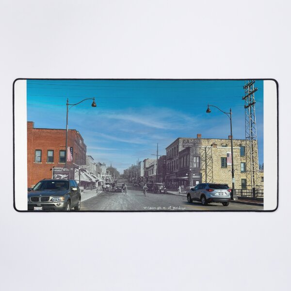 Item preview, Mashup Batavia, IL - Kids biking along the Wilson Street Bridge  designed and sold by Shumway  Studio.
