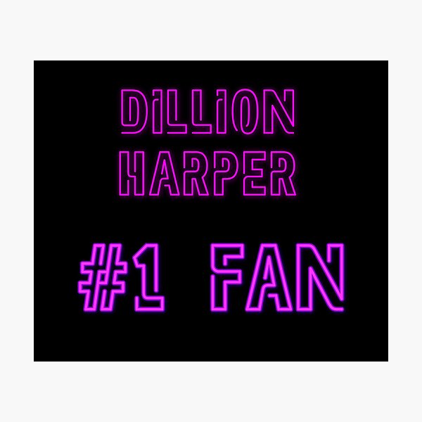 Item preview, Dillion Harper #1 fan designed and sold by 2Girls1Shirt.