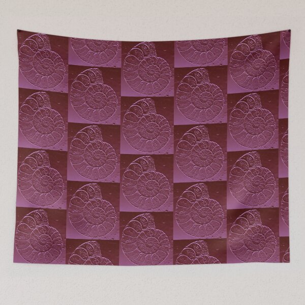 Item preview, Ammonite Design in Garnet Red designed and sold by abigailryder.