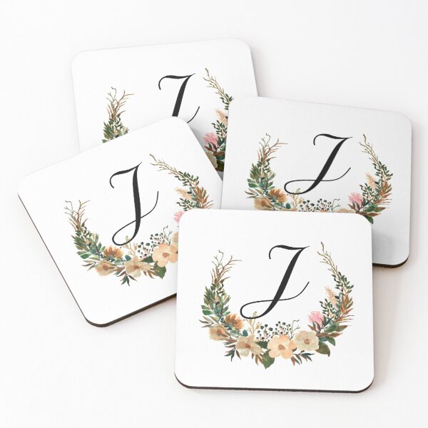 Item preview, Autumn Floral Monogram | Monogram Letter J designed and sold by JustSeasons.