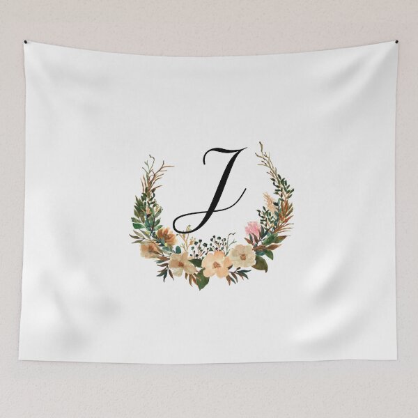 Item preview, Autumn Floral Monogram | Monogram Letter J designed and sold by JustSeasons.
