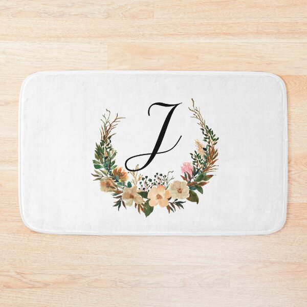 Item preview, Autumn Floral Monogram | Monogram Letter J designed and sold by JustSeasons.